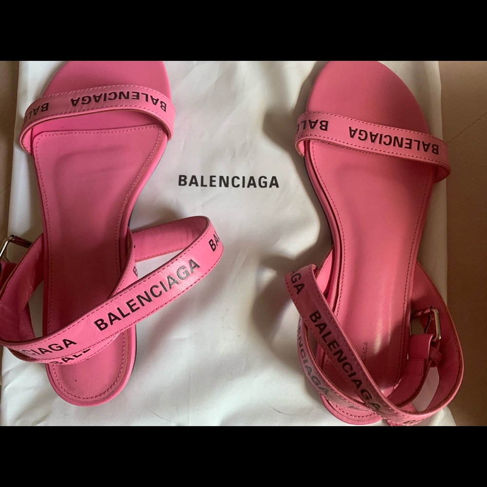 Pink Balenciaga Sandals